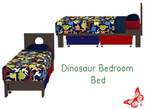 Sims 2 — Dinosaur Bedroom - Bed by sinful_aussie — Dinosaur bedroom/nursery for boys. Recolor of NoFrills \'little