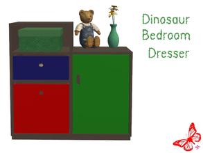Sims 2 — Dinosaur Bedroom - Dresser by sinful_aussie — Dinosaur bedroom/nursery for boys. Recolor of NoFrills \'little