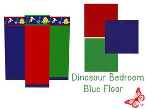 Sims 2 — Dinosaur Bedroom - Blue Carpet by sinful_aussie — Dinosaur bedroom/nursery for boys. 
