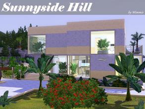 Sims 3 — Sunnyside Hill by Wimmie — Hello, this is may new House for Sunset Valley. The house is an a slope . It has a