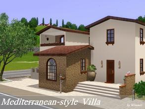 Sims 3 — Mediterranean-style  Villa - no CC by Wimmie — Hi, I've built this atrium house for my sims in Sunset Valley. It