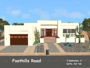 Sims 2 — Foothills Road by millyana — Here is an adobe house for your desert neighborhood, landscaped with gravel by