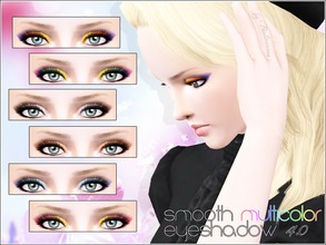 Sims 3 — Smooth Multicolor Eyeshadow 4.0 by Pralinesims — Realistic smoky eyeshadow for your sims! Your sims will love