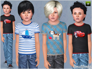 Sims 3 — 225 by sims2fanbg — .:225:. Items in this Set: Top in 3 recolors,Recolorable,Launcher Thumbnail. Jeans in 3