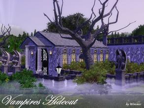 Sims 3 — Vampires Hideout - no CC by Wimmie — If you are actually playing with a vampire family, this lot may be perfect
