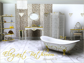 Sims 3 — Elegant Bathroom by ShinoKCR — one more Set for the Elegant Serie! This Bathroom comes in White, Black and