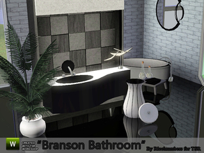 Sims 3 — Branson Bathroom by TheNumbersWoman — A Lovely modern Bathroom with some extras that will fit in less modern