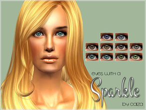 Sims 2 — Eyes with a sparkle by Caiza — 10 colors.Enjoy!