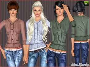 Sims 3 — 227 by sims2fanbg — .:227:. Items in this Set: Top in 3 recolors,Recolorable,Launcher Thumbnail. Jeans in 3