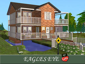 Sims 2 — evi2s  Eagle\'s View by evi — A traditional house with lots of trees around to attract wolves! It is build for a