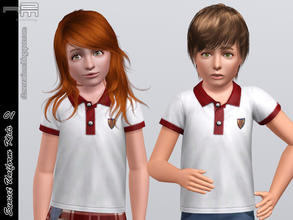 Sims 3 — R2M_K_SunsetUniform01 by rmm1182sims3 — Sunset's polo Uniform for kids. (female and male) 2 pallets of color.