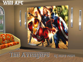 Sims 3 — The Avengers Wall Art by Black__Pearl — I present to you a wall art based on the movie - The Avengers! Marvel's