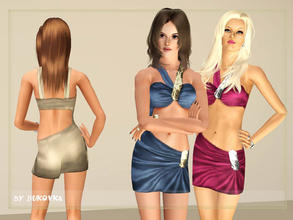 Sims 3 — Mini Dress Dancing by bukovka — Mini dress for young adult women. Three versions of staining. Repainting of two