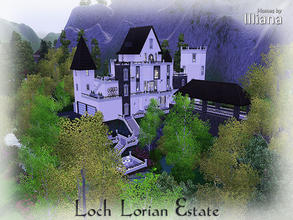 Sims 3 — Loch Lorian Estate - 4 Bd by Illiana — Beautiful estate surrounded by a private lake boasts extensive