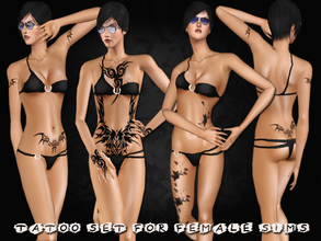 Sims 3 — Female Tattoo Set by saliwa — Tattoo Set For Female Sims. 
