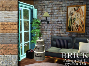 Sims 3 — Brick Pattern Set 11 by ayyuff — Brick Pattern Set11