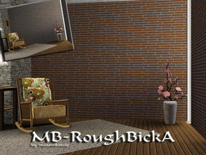 Sims 3 — MB-RoughBrickA by matomibotaki — Brick pattern with 2 recolorable areas, to find under Masonry, by matomibotaki.