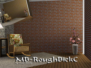 Sims 3 — MB-RoughBrickC by matomibotaki — Brick pattern with 2 recolorable areas, to find under Masonry, by matomibotaki.