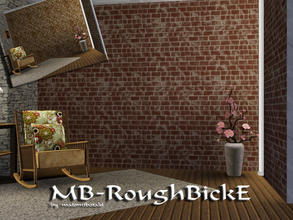 Sims 3 — MB-RoughBrickE by matomibotaki — Brick pattern with 2 recolorable areas, to find under Masonry, by matomibotaki.