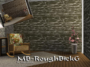 Sims 3 — MB-RoughBrickG by matomibotaki — Brick pattern with 2 recolorable areas, to find under Masonry, by matomibotaki.