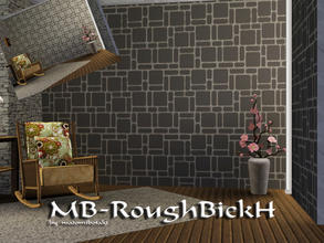 Sims 3 — MB-RoughBrickH by matomibotaki — Brick pattern with 2 recolorable areas, to find under Masonry, by matomibotaki.