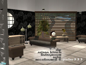Sims 2 — Asiana Kitsch recolour 1 by Padre — A tinge of green with soft, light timber recolour of the Asiana Kitsch set.
