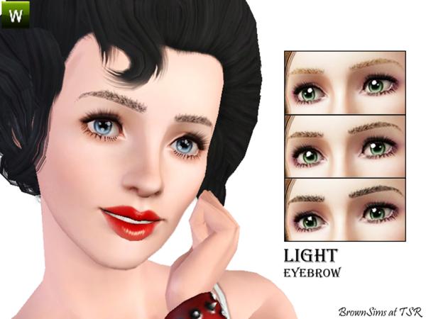 Sims 3 — Light Eyebrows by Brown_Sims — natural looking eyebrows that perfect for cute/fashionable sims!