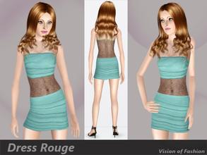 Sims 3 — Vision of Fashion - Dress Rouge by Visiona — Sexy dress with lace 