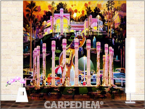 Sims 3 — Carpediem's Vintage Mural Set-1 by carpediemSn — Carpediem's Vintage Mural Set-1