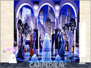 Sims 3 — Carpediem's Vintage Mural Set-2 by carpediemSn — Carpediem's Vintage Mural Set-2