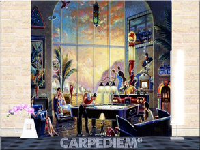 Sims 3 — Carpediem's Vintage Mural Set-3 by carpediemSn — Carpediem's Vintage Mural Set-3