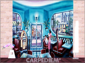Sims 3 — Carpediem's Vintage Mural Set-4 by carpediemSn — Carpediem's Vintage Mural Set-4
