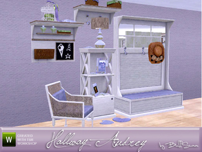 Sims 3 — Audrey Hallway by BuffSumm — Audrey Series continues. Today I bring you a set for a hallway. The set contains 12