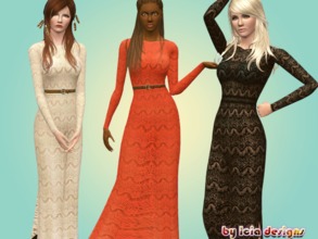 Sims 3 — ~Laced maxidress~ by Icia23 — New dress for your womans, a crochet dress that you can use it as a casual dress