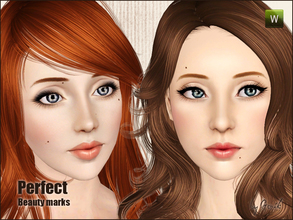 Sims 3 — Perfect beauty marks by Gosik — New ten beauty marks for your sims. Available for both genders and all ages.