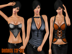 Sims 3 — Damage Top Set by saliwa — Daily Tops for your sims.