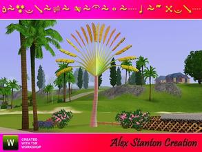 Sims 3 — Ravenala madagascariensis (8m) by alex_stanton1983 — The Traveler Tree is endemic of Madagascar but it is