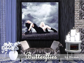 Sims 3 — Butterflies Painting by Rirann — Butterflies Painting by Rirann