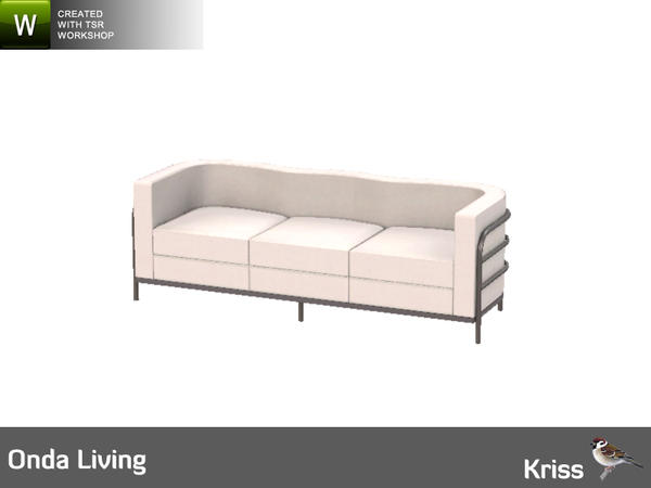 Sims 3 — Onda Sofa by Kriss — Part of the Onda Living Set. Made by Kriss@TSR. TSRAA.