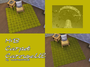 Sims 3 — MB-CarpetCarouselE by matomibotaki — Carpet pattern with abstract design, 2 recolorable areas, to find under