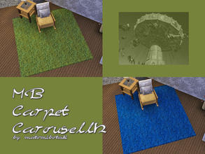 Sims 3 — MB-CarpetCarouselH by matomibotaki — Carpet pattern with abstract design, 2 recolorable areas, to find under