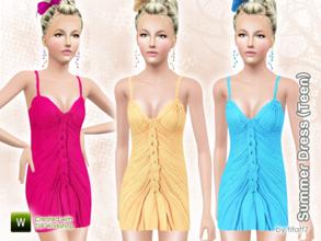 Sims 3 — Summer Dress - Teen by tifaff72 — Summer dress. Teen. Everyday/Formal outfits. 1 recolorable area. CAS Thumbnail