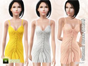 Sims 3 — Summer Dress (YA/A) by tifaff72 — Summer dress. Young Adult/Adult. Everyday/Formal outfits. 1 recolorable area.