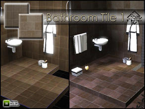 Sims 3 — Bathroom Tile 1 by Devirose — Ocher tones,2 tiles in 1 file.Textures and fantasies created by me.