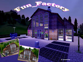 Sims 3 — Fun_Factory by matomibotaki — An old building with new usage. In former times place of hard work and now, for