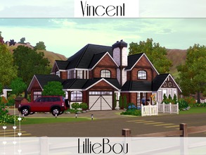Sims 3 — Vincent by lilliebou — This house is for a family of 6 Sims. First floor: -Kitchen -Dining room -Bathroom