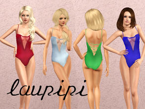 Sims 3 — Vintage Swimsuit by laupipi2 — New reocolorable swimsuit. Enjoy. Hairs from: Anubis, Lotus, Coolsims