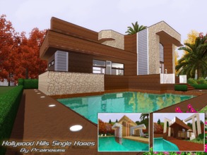 Sims 3 — Hollywood Hills Single Homes  by Pralinesims — EP's required: World Adventures Ambitions Late Night 