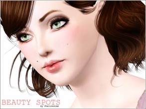 Sims 3 — Beauty Spots by Pralinesims — New real beauyspots (no make up!) for your sims! - Fits with all faceshapes -