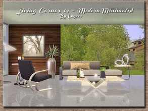 Sims 3 — Living Corner 03 - Modern Minimalist by ung999 — My third set of living room meshes, hope you still enjoy with